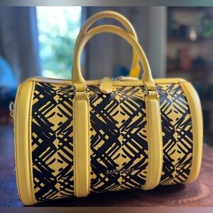 Sassy Jones Vibrant Yellow and Black Travel Bag